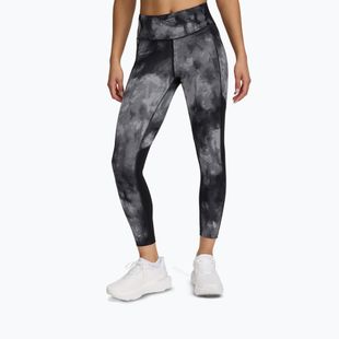 Leggins do biegania damskie Under Armour Launch Printed Ankle black/reflective