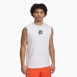 Pánske basketbalové tričko Under Armour Curry Tee white/black