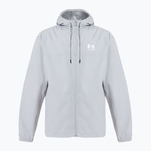 Pánska bunda Under Armour Rival Woven Windbreaker mod grey/mod grey/white