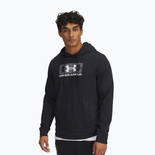 Pánska mikina Under Armour Rival Terry Logo black/castlerock/white