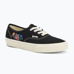 Vans Authentic čierne kvetinové topánky