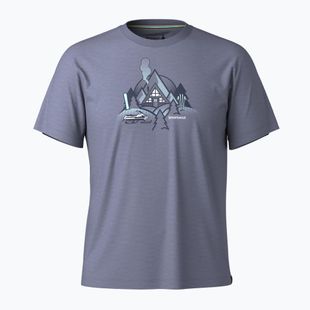 Pánske trekingové tričko Smartwool Alpine A-Frame Graphic Tee nightfall blue