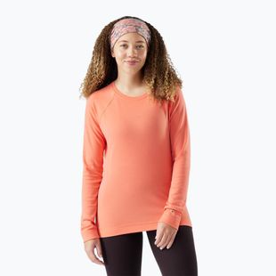 Dámska termoaktívna mikina Smartwool Merino 250 Baselayer Crew Boxed coral reef