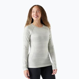 Dámske termo tričko longsleeve Smartwool Merino 250 Baselayer Crew Boxed light gray color shift