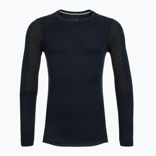 Pánska termoakčná mikina Smartwool Intraknit Thermal Merino Baselayer Colorblock Crew deep navy/charcoal