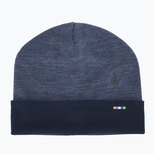 Zimná čiapka Smartwool Merino obojstranná s nápletom nightfall blue/deep navy