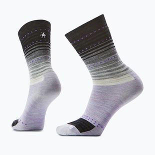 Dámske ponožky Smartwool Everyday Stitch Stripe Crew purple/black