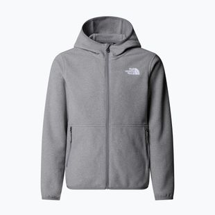 Detská fleecová mikina The North Face Teen Glacier Full Zip Hoodie mid grey heather