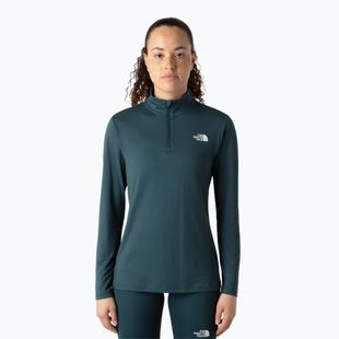 Dámske tričko The North Face Flex 1/4 Zip Slim deep cypress