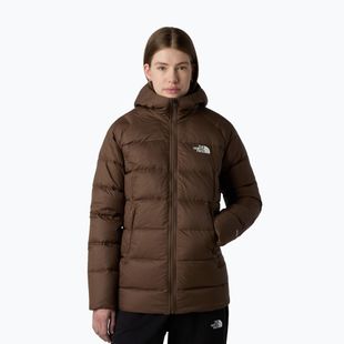 Damska kurtka The North Face Hyalite Down Parka w kolorze dymnym brązie