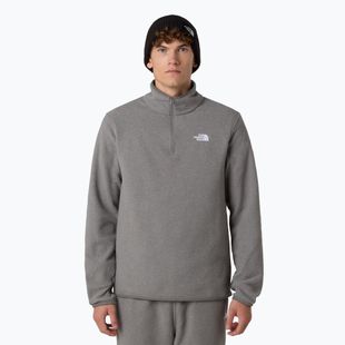 Pánska fleecová mikina The North Face Glacier Fleece 1/4 Zip mid grey heather