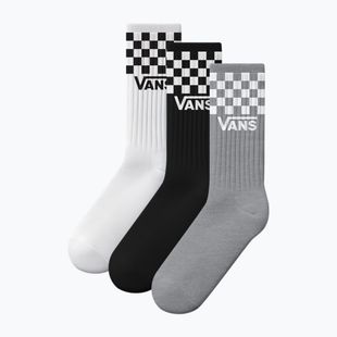 Ponožky Vans Classic Check Crew 3 páry black/white