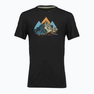 Pánske tričko Smartwool Peak Bagger Active SS Graphic Tee black