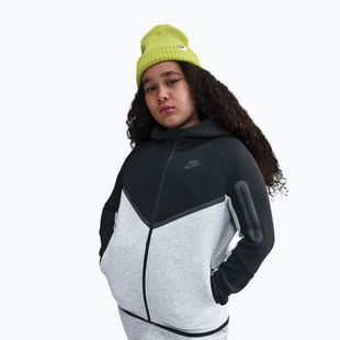 Detská mikina Nike Sportswear Tech Fleece Full-Zip dark grey heather/black/black/black