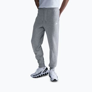 Pánske nohavice Nike Club Jogger dark grey heather/light smoke grey/white