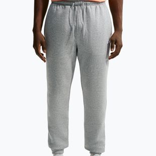 Pánske nohavice Nike Club Cuffed Brushed dark grey heather/light smoke grey/white