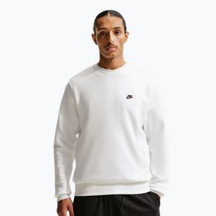 Pánska mikina Nike Club Fleece Crew white/black
