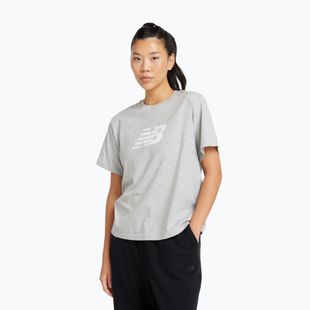 Dámske tričko New Balance Sport Jersey Relaxed Logo reflection/white/light arctic grey