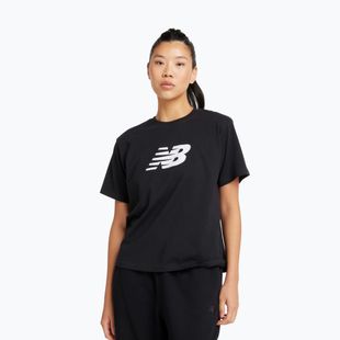 Dámske tričko New Balance Sport Jersey Relaxed Logo black/white