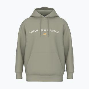 Pánska mikina New Balance Reimagine Fleece Hraphic Hoody olivine