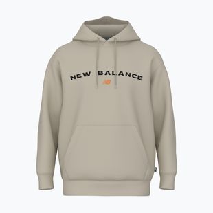 Pánska mikina New Balance Reimagine Fleece Hraphic Hoody timberwolff