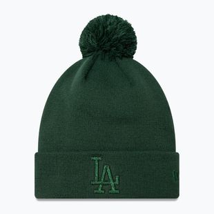 Dámska šiltovka New Era Metallic Bobble Knit Beanie Los Angeles Dodgers dark green
