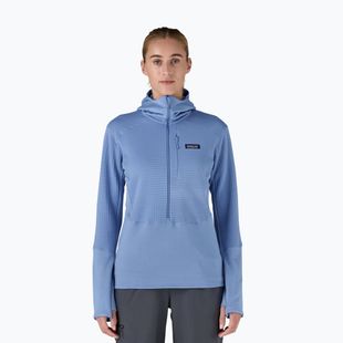 Dámska softshellová bunda Patagonia R1 Hybrid Pullover Hoody abundant blue