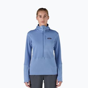 Dámska softshellová bunda Patagonia R1 Hybrid Pullover Hoody abundant blue