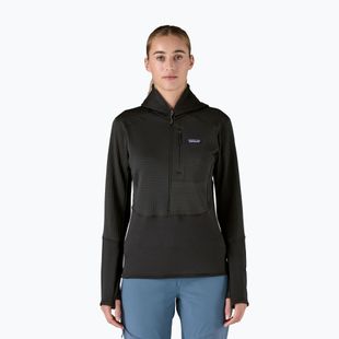 Dámska softshellová bunda Patagonia R1 Hybrid Pullover Hoody black
