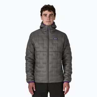 Pánska páperová bunda Patagonia Micro Puff Hoody forge grey