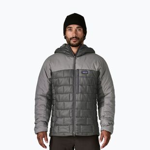 Pánska páperová bunda Patagonia Hi-Loft Nano Puff Hoody forge grey