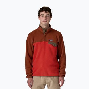 Pánska trekingová mikina Patagonia LW Synch Snap-T P / O amanita red