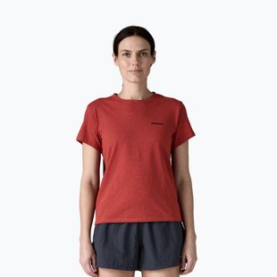 Dámske tričko Patagonia P-6 Logo Responsibili-Tee potters red