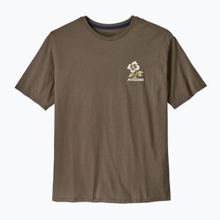 Pánske  tričko Patagonia Balance Organic peace seeds / marlow brown