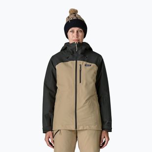 Dámska bunda do dažďa Patagonia Insulated Powder Town oar tan