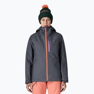 Dámska bunda do dažďa Patagonia Insulated Powder Town smolder blue w / orange peel