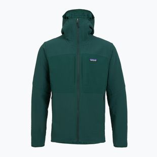 Pánska softshellová bunda Patagonia R2 TechFace Hoody cascade green