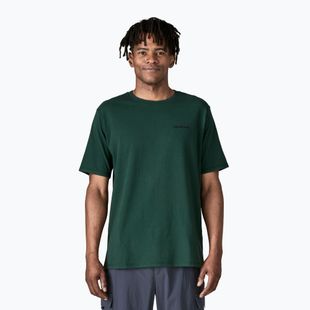 Pánske tričko Patagonia P-6 Logo Responsibili-Tee cascade green