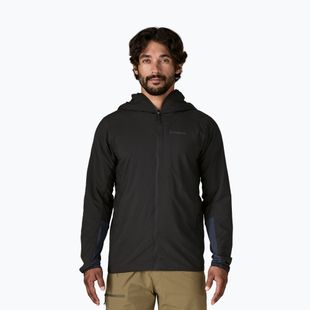 Pánska hybridná bunda Patagonia Nano-Air Ultralight Full-Zip Hoody čierna