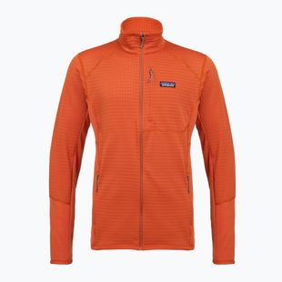 Pánska fleecová mikina Patagonia R1 Hybrid coal orange