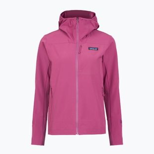 Dámska softshellová bunda Patagonia R1 CrossStrata Hoody faded magenta