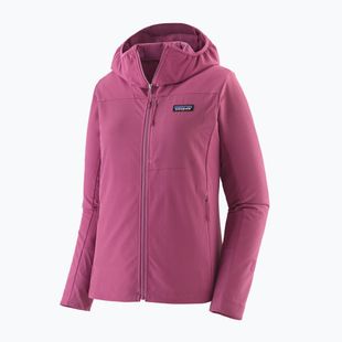Dámska softshellová bunda Patagonia R1 CrossStrata Hoody faded magenta