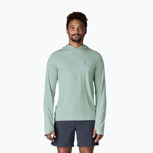 Pánska mikina Patagonia Capilene Cool Sun Hoody thermal blue/thin ice x-dye