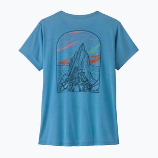 Dámske tričko Patagonia Capilene Cool Daily - Cloud Crag shore blue/light shore blue x-dye