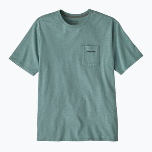 Pánske tričko Patagonia Boardshort Logo Pocket Responsibili blue sage