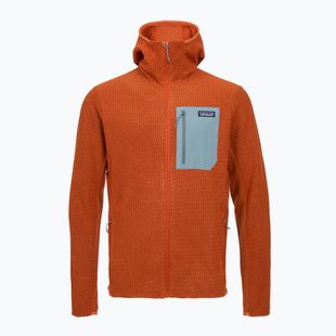 Pánska trekingová mikina Patagonia R1 Air Full Zip Hoody coal orange