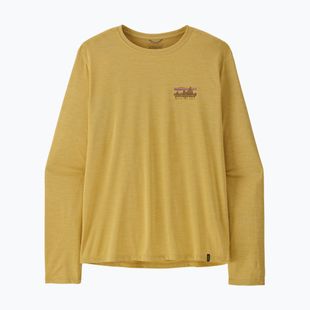 Pánske tričko longsleeve Patagonia Capilene Cool Daily - '73 Skyline limestone yellow/light limestone yellow c-dye