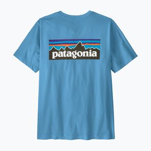 Pánske tričko Patagonia P-6 Shore blue logo