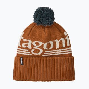 Zimná čiapka Patagonia Powder Town hut tripper logo: cinnamon brown
