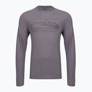 Pánske tričko longsleeve Patagonia Cap Cool Trail Stratapeaks may grey